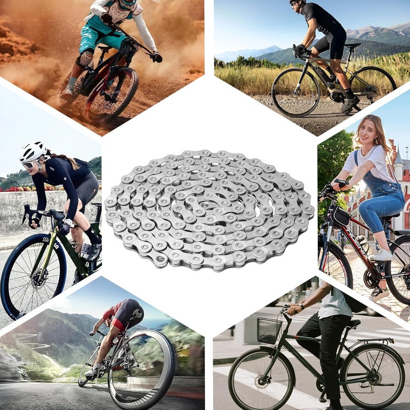 RainFlowwer 6/7/8/9/10/11/12 Speed Bike Chain – High-Strength, Durable & Smooth-Shifting for Road/Mountain Bikes (12-Speed) - Image 3